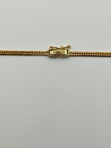 K18 6面ダブル喜平ネックレス(金具:中折れクラスプ)　50cm　JI50-10n