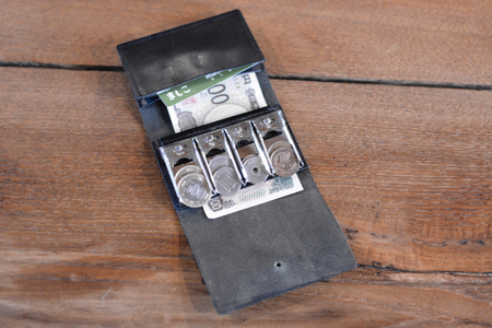 CoinCatcher(クロコダイル)｜栃木県 益子町 ふるさと納税 コインキャッチャー ブラック クロコダイルレザー 革 日用品（BB015）