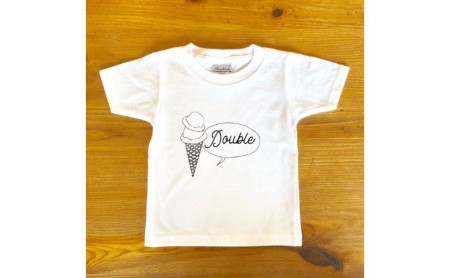 2人兄弟姉妹でおそろい/アイスクリーム Sigle×Double プリント/ Tシャツ2枚組ギフトセット【出産祝い・誕生日・ギフト・プレゼント】 90cm×150cm