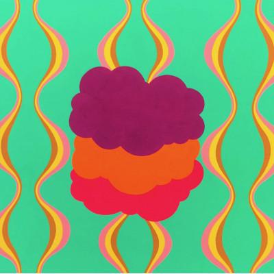 ふるさと納税 大川市 【アート作品】3 clouds/ Raffa [OKAWA/FUKUOKA] Painter