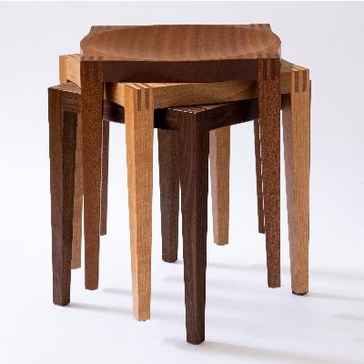 ふるさと納税 常陸大宮市 【家具蔵】スツールゼン サペリ材 |  | 02