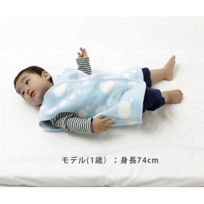 ふるさと納税 忠岡町 nordic+japan　綿毛布 子供用 スリーパー ミディアム(ヒツジ・ブルー) |  | 01