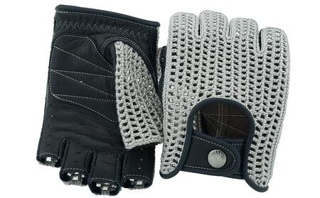 ドライビンググローブ カカザン ニット【カラー：グレー×ネイビー／サイズ：M】