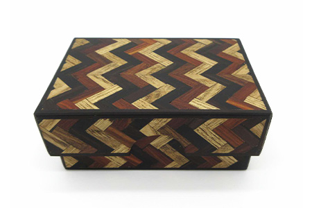 小物入れ「C」名刺・アクセサリー・印鑑　KT-6-3 徳島 那賀 木 木材 寄せ木 木製 木製品 小物 アクセサリー ジュエリー 収納 小物入れ 小物収納 小物ケース 収納ケース 収納ボックス アクセ