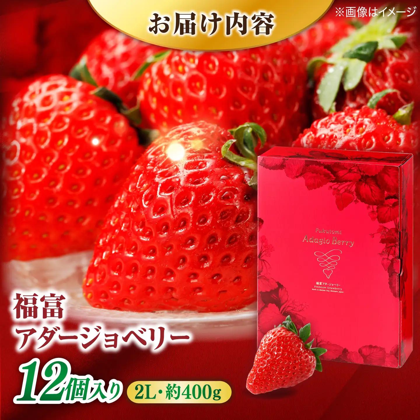 島根県産 いちご400g 苺[ALFI003] 2Lサイズ12個入り