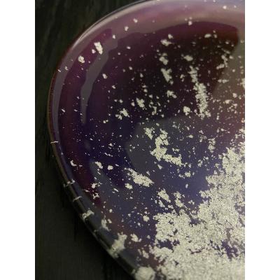 ふるさと納税 海南市 フラットプレートS　マジョ銀箔ブルー |  | 02