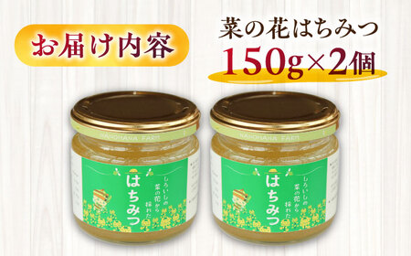 【糖が多くクリーミー】菜の花はちみつ150g×2本【道の駅しろいしカンパニー】[IAA020]