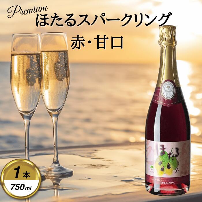 【ふるさと納税】岩手くずまきワイン　スパークリング　【ほたるスパークリング・赤:750ml】　1本【1648939】