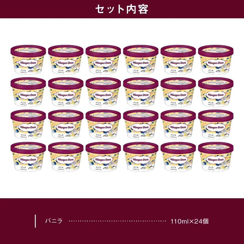 ハーゲンダッツ『ミニカップ24個セット(バニラ味)』アイスクリーム アイス スイーツ デザート_H0016-129