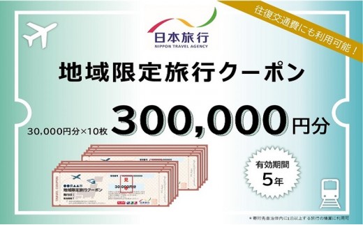 
            静岡県河津町　日本旅行　地域限定旅行クーポン300,000円分 [№5227-0167]
          
