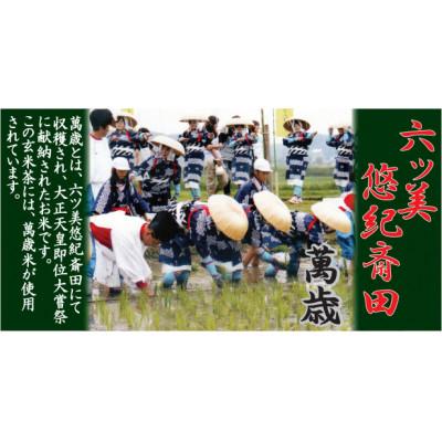 ふるさと納税 岡崎市 抹茶入り玄米茶　〜　悠紀斎田米「萬斎」使用　200g×3袋 |  | 03