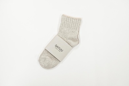 播州織靴下　Reuse Cotton Socks by ”SAYUU"（22～24cm）（08-47） くつした 靴下 くつ下 播州織 織物 衣類 ファッション おしゃれ 服 Sサイズ