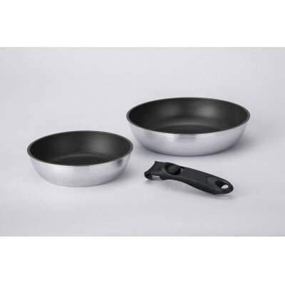 【ふるさと納税】取っ手の取れるフライパン　キャストバリウス　ガス火用　3点セット【1609491】