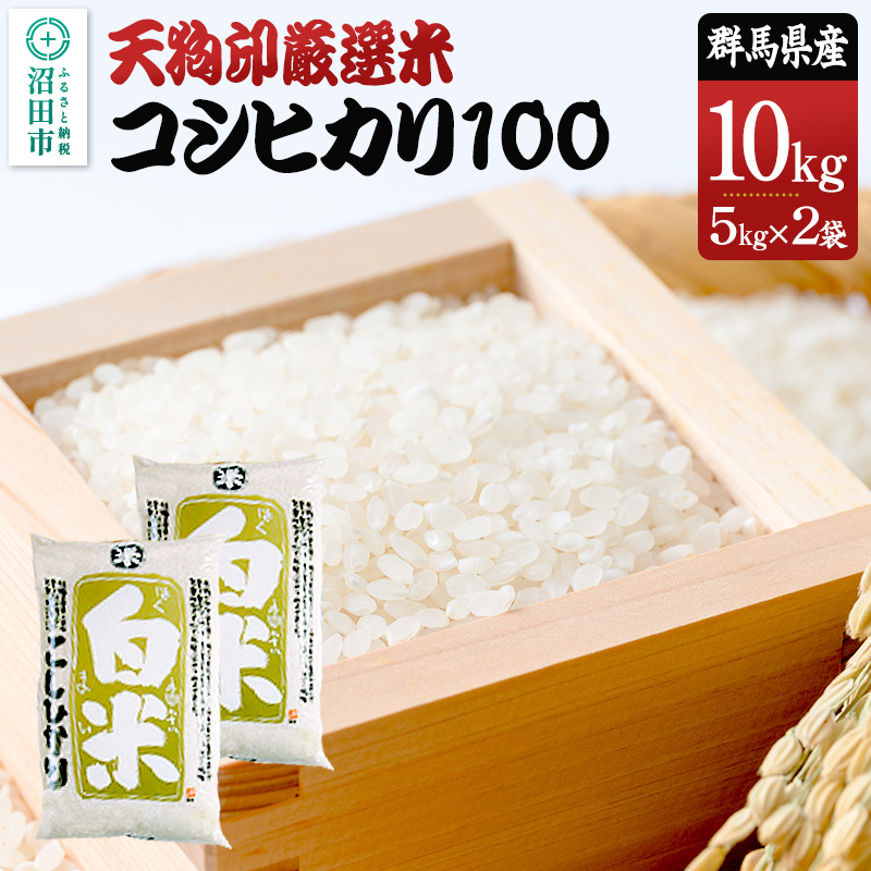 令和7年産 天狗印厳選米「コシヒカリ100」10kg 精米 白米 こしひかり
