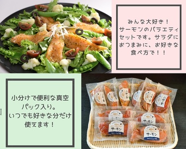 サーモンの漬丼バラエティセット（10P入） (a15-642)