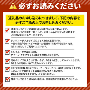 布団 クリーニング（2点）【最長6ヵ月の無料保管】クリーニング サービス