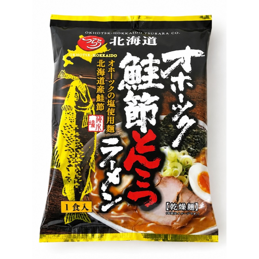 ＜つらら＞オホーツクの鮭節とんこつラーメン1食×8袋
