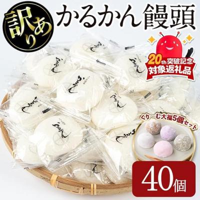 ふるさと納税 曽於市 【訳あり】かるかん饅頭40個