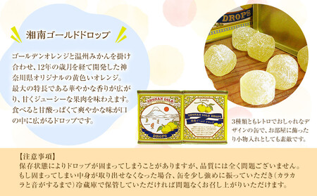 【小田原の柑橘果汁を使ったドロップ3種類セット】口に入れるとフルーツの香りが広がるドロップ。【 ドロップ 神奈川県 小田原市 ドロップ】