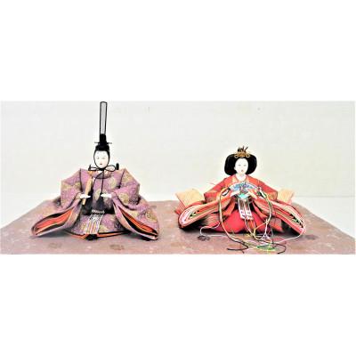 ふるさと納税 小野市 雛人形　京十番親王「正絹　向い鳳凰の丸」オリジナル金襴敷　No.10-905