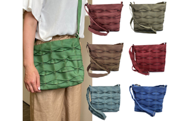 畳屋さんのヘリバッグ【ショルダーバッグ(横はぎ)】緑色[52217242]