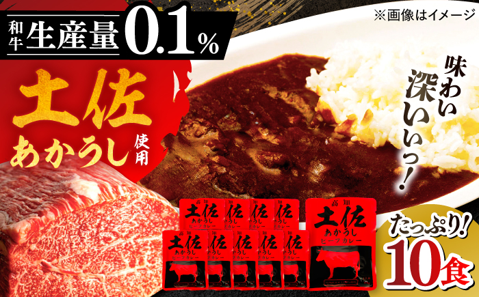 高知土佐あかうしビーフカレー 10食セット レトルト カレー あか牛 土佐あかうし 牛肉 牛カレー 保存食 常備 人気 おすすめ 高知市 【株式会社 四国健商】 [ATAF053]
