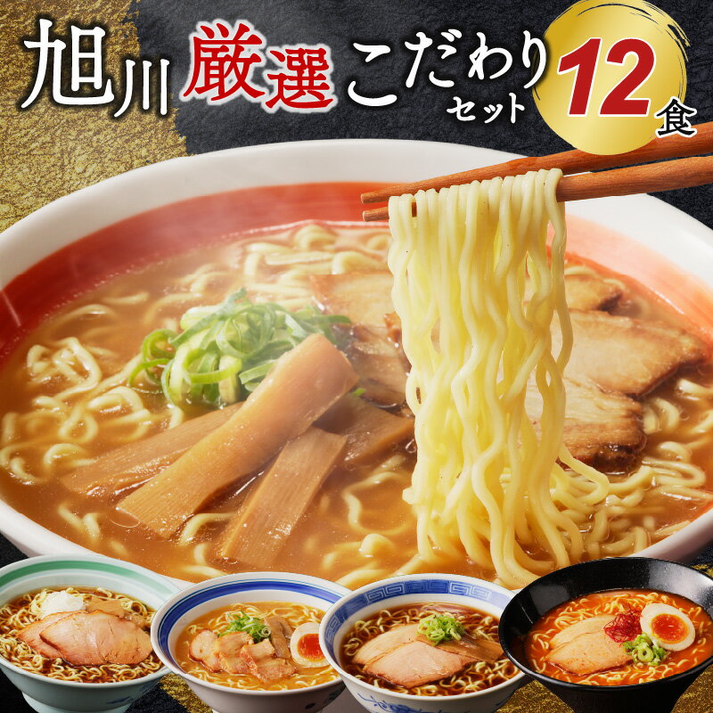 【ふるさと納税】旭川厳選こだわりセット12食（旭川名店ラーメン詰合せ）
