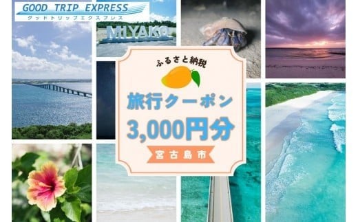 宮古島市に泊まるふるさと納税旅行クーポン【3,000円分】（NK01）