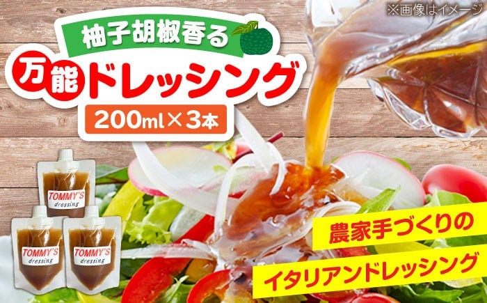 
                  農家の作る！特製万能ドレッシング「TOMMY'S dressing」 200ml×3本 《豊前市》【田村農産】 ドレッシング 国産ドレッシング サラダドレッシング 万能調味料 人気 お取り寄せ [VBE014]
                