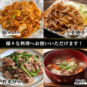 【訳あり】鹿児島県産 豚肉 切り落とし(計4kg・500g×8パック) 国産 小分け 冷凍【おきどき】A457-v03