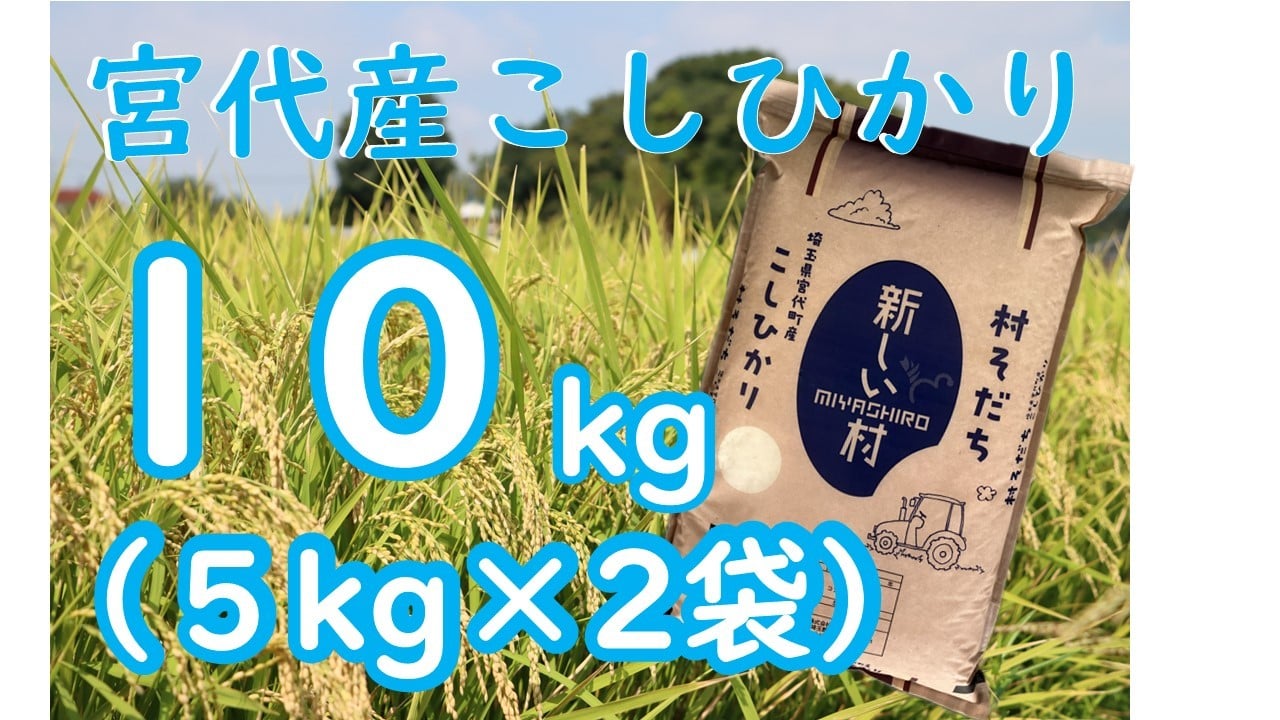 
                  【宮代町】新しい村で育てた  コシヒカリ「村そだち」令和７年産   １０ｋｇ
                