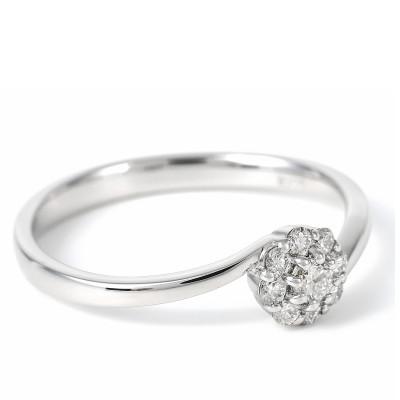 ふるさと納税 笛吹市 PT950ハードプラチナ　ダイヤ0.18CT　リング R3715DI-P2　#11 |  | 02