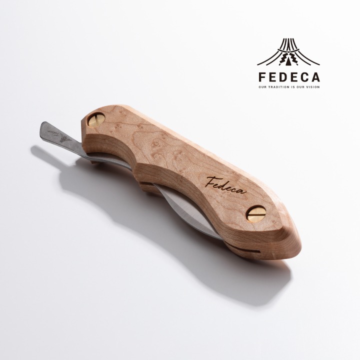 【FEDECA】 折畳式料理ナイフ バーズアイメープル 001214