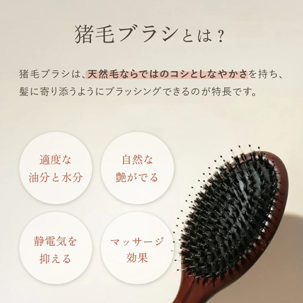 【LOABI/ロアビ公式】 くし ヘアブラシ Caple カプレ（ブナ材 / ラウンド型）