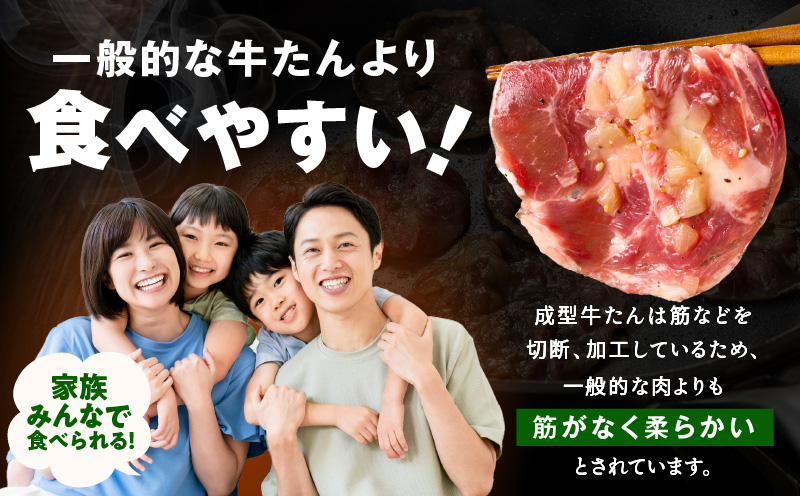 牛タン＆牛ハラミ お試し 1kg 焼肉セット【成型牛たん ハラミ 味付き 牛肉 やきにく BBQ 薄切り スライス 訳あり サイズ不揃い】