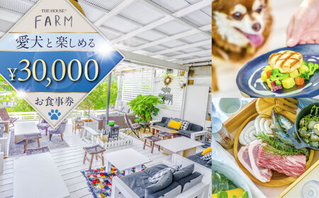 【数量限定100セット】THE HOUSE FARM お食事券 30000円分【株式会社THE HOUSE】[AKHY002]
