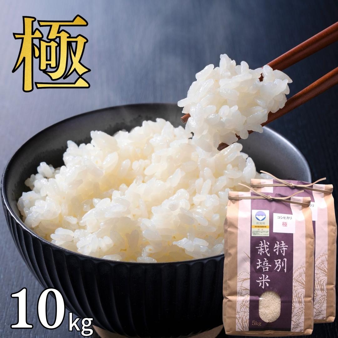 【ふるさと納税】特別栽培米 コシヒカリ 「極」 10kg (5kg×2袋) 令和7年産 こしひかり 新潟県認証 精米 白米 アグリ巧房【024S027】