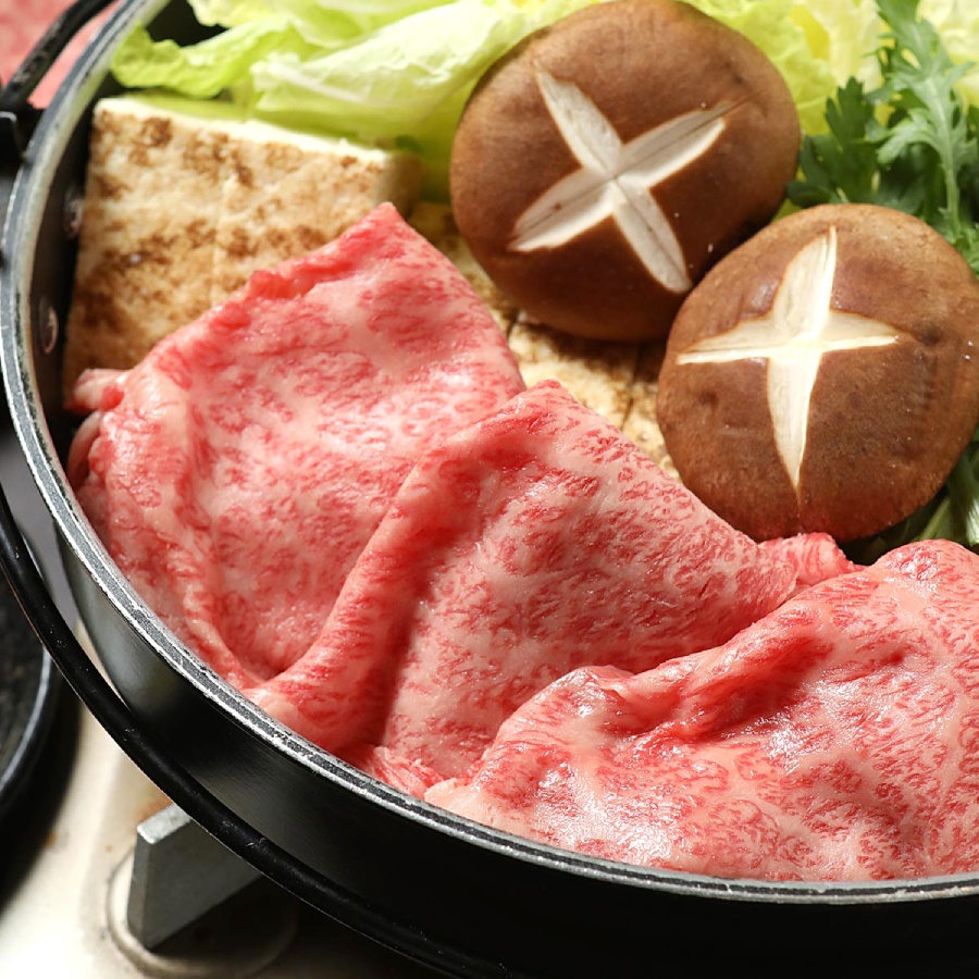 ＜肉の御嵩屋＞飛騨牛 赤身すき焼・しゃぶしゃぶ用（モモ）800g