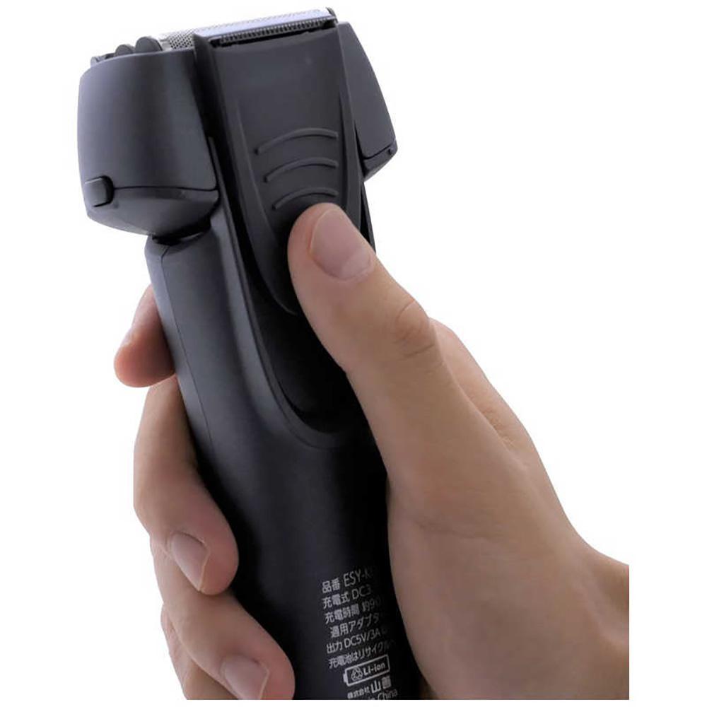 ヤマゼン USB充電式電気シェーバー LASIKU ブラウン［4枚刃 /AC100V-240V］ ESY-K04-T 【 電気シェーバー シェーバー 髭剃り メンズ USB充電 水洗い対応 防水 IP