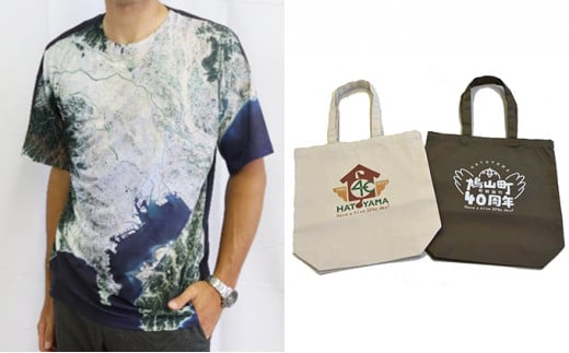 オリジナル衛星Tシャツ・エコバッグのセット XLサイズ