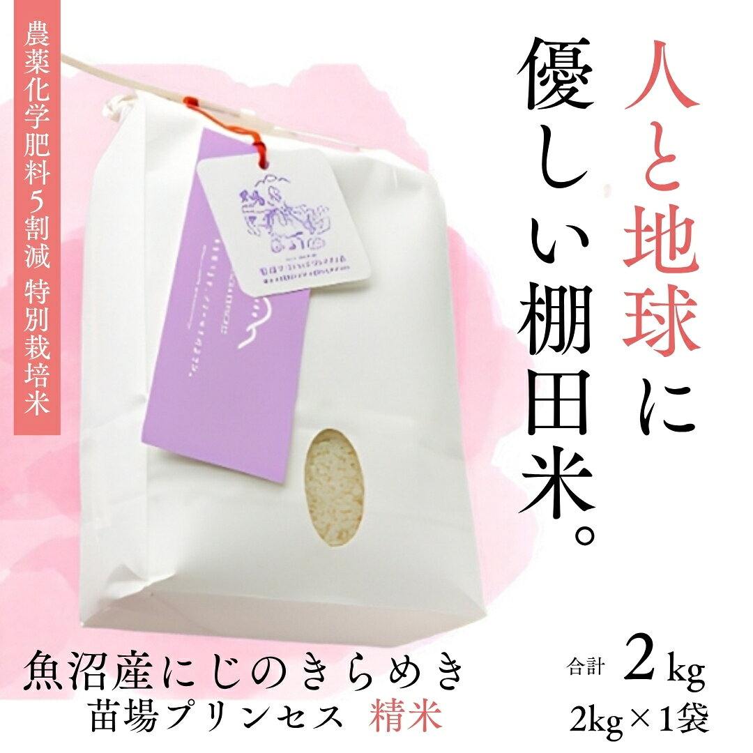 【ふるさと納税】【令和8年産先行予約】特別栽培米 にじのきらめき 精米 2kg 選べる配送回数 1回-12回| 苗場プリンセス米 おすすめ 人気ギフト 新潟県 津南町