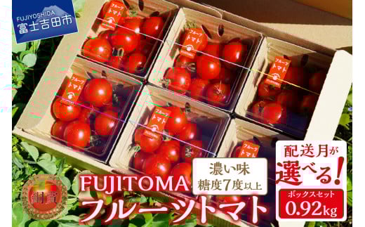 【9月発送】フルーツトマト「FUJITOMA」ボックスセット