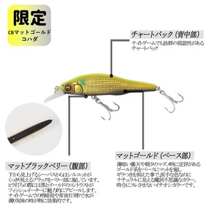 Ｘ－８０　ＳＷ　限定カラー　ＣＢ　マットゴールドコハダ　釣り用ルアー_OS226-0038