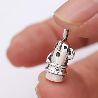 ふるさと納税 山梨県 【縄文アクセサリーDo_goods】SV製踊る埴輪ネックレス　700-090