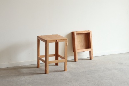 木製折り畳み椅子「patol stool」 板座(1脚)  家具 インテリア スツール イス 木 折りたたみ 和風 おしゃれ 人気 伝統 技法 受賞 【uj-CY009】【平山日用品店】