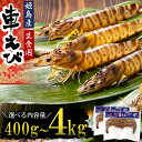 【ふるさと納税】生食用 凍眠 凍結 姫島 車えび ( 養殖 ) 約 400g～4.0kg A1