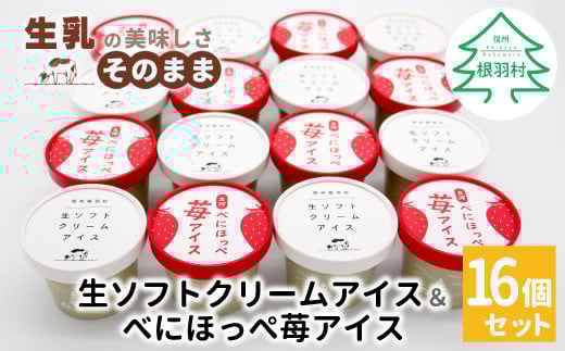 
            生ソフトクリームアイス＆紅ほっぺいちごアイス 16個セット 10000円　生ソフトクリームアイス　アイスクリーム　ソフトクリームアイス　イチゴ　いちご　苺アイス　苺スイーツ
          