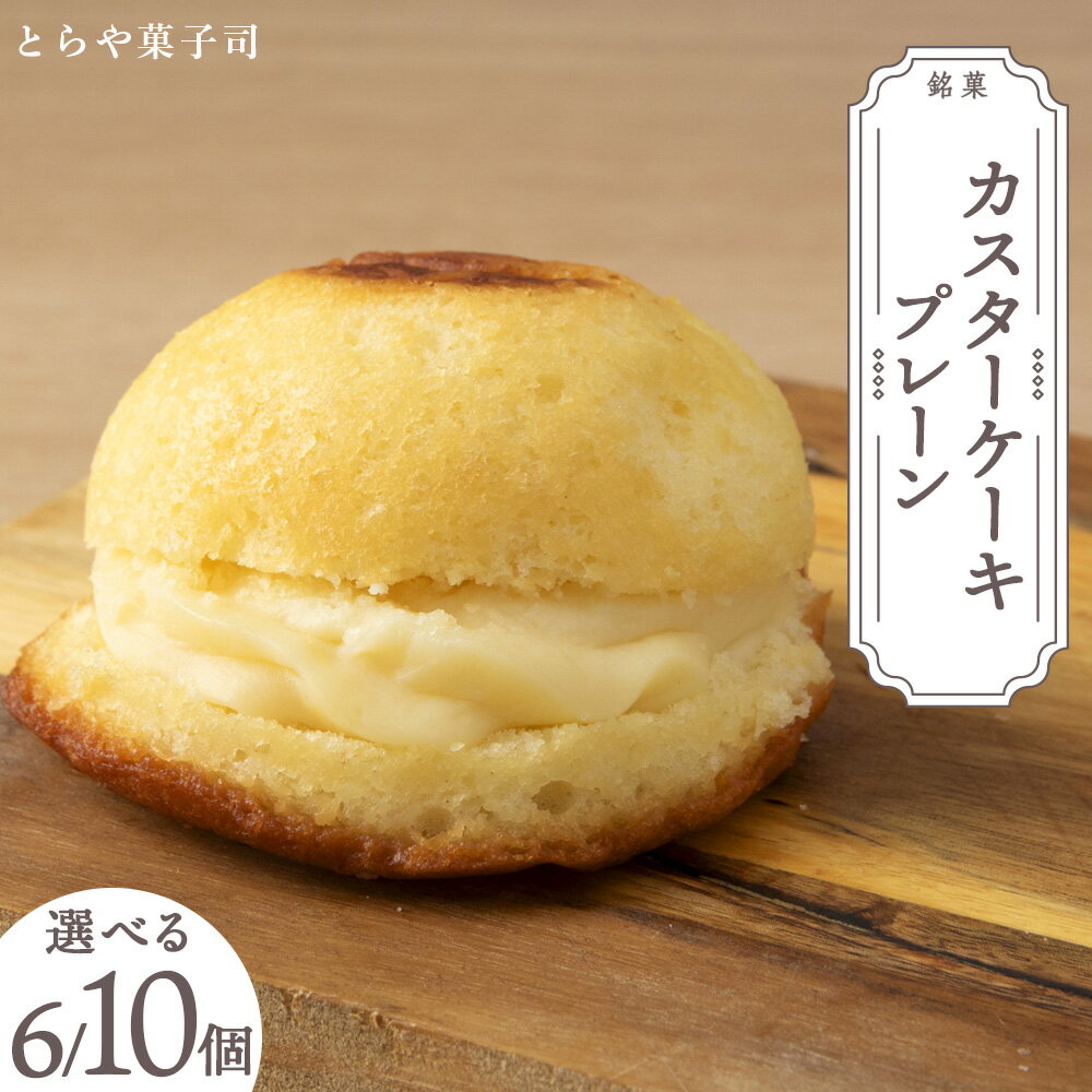 【ふるさと納税】スイーツ 北海道 天塩町 カスターケーキ プレーン 選べる6個～10個セット【とらや菓子司】 天塩老舗 とらや菓子司 ふるさと納税 北海道