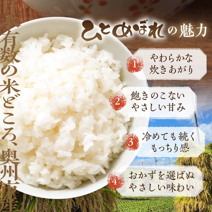 数量限定 令和7年産 岩手県奥州市産 特用ひとめぼれ 白米 20kg [AC039]