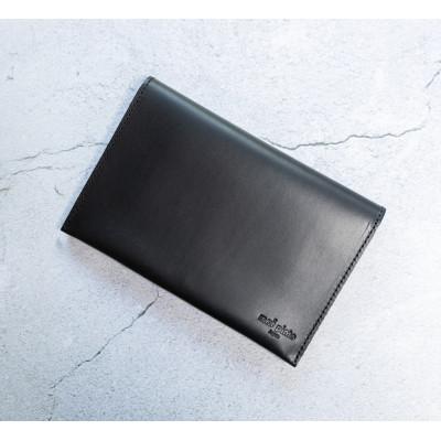 ふるさと納税 大川市 maf pinto 通帳ケース カードケース付き 本革 ブラック